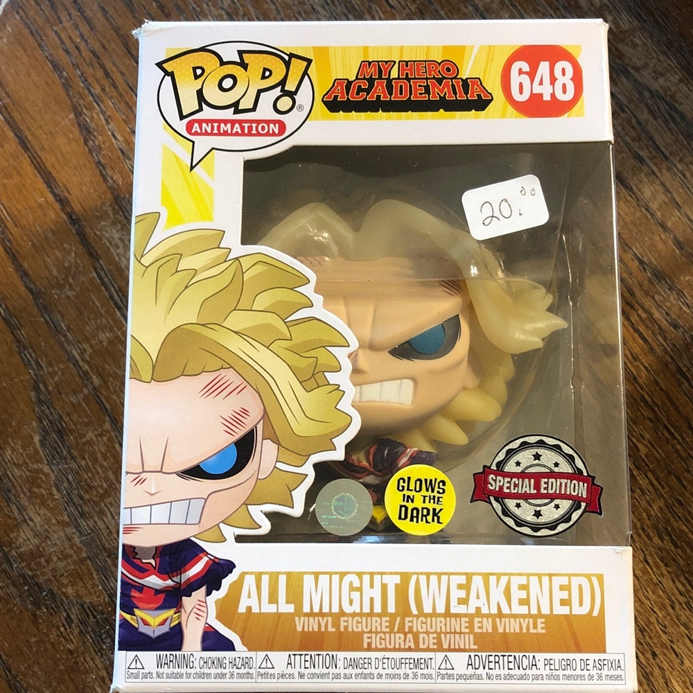Funko Pop! My Hero Academia All Might (Weakened) - Yellow, Blue